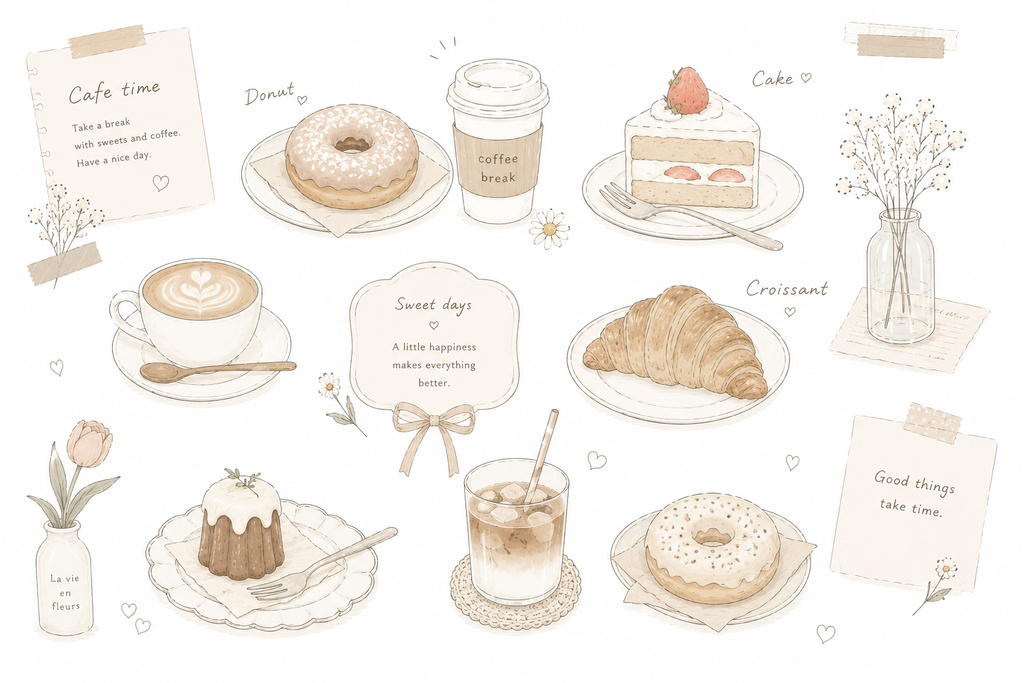 カフェスイーツコラージュ1