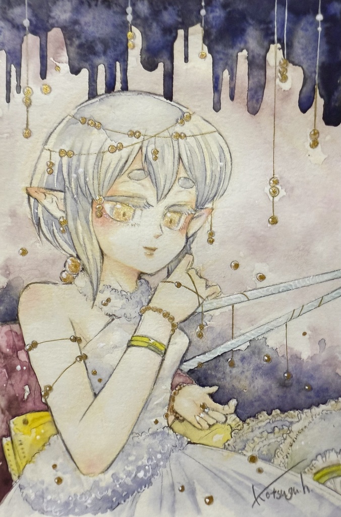 ポストカード原画「金珠の君」