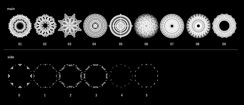 【MA対応】レース柄シンプルヘイロー 9種類+α / LaceHalo