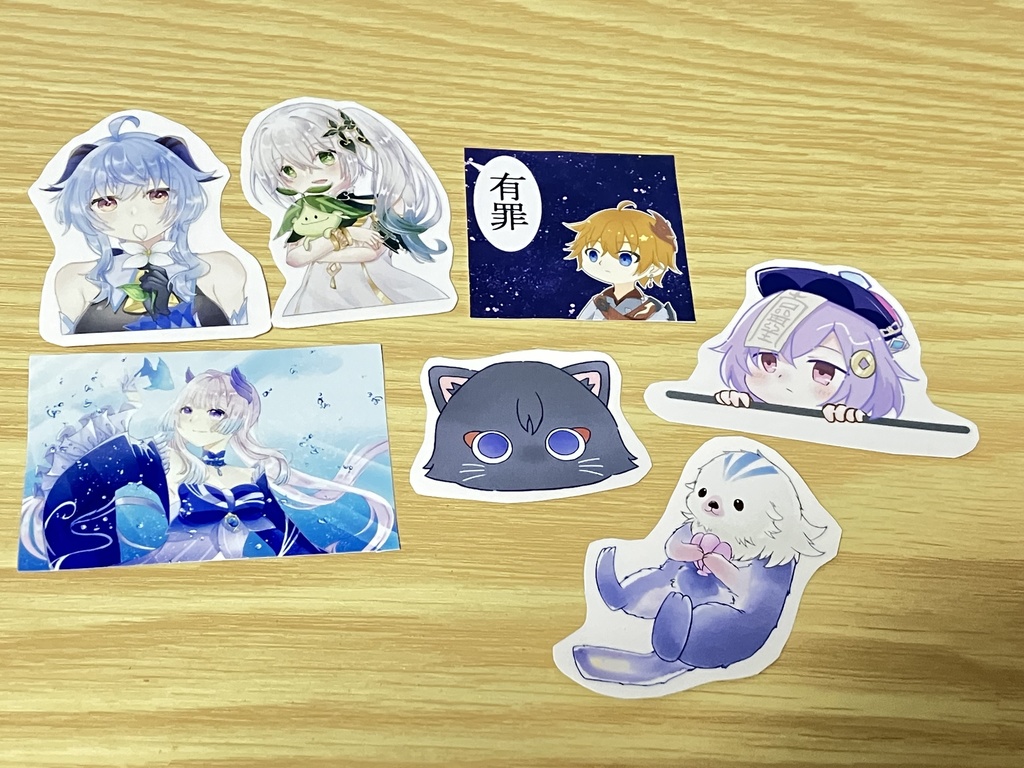 原神 クリアステッカー