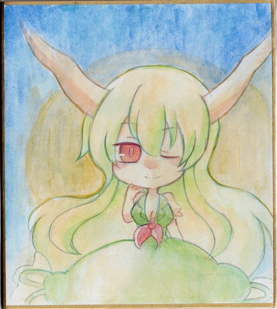色紙　上白沢慧音 東方Project