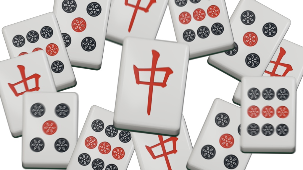 【無料】麻雀牌バースト｜背景透過トランジション素材｜フルHD・1.4秒