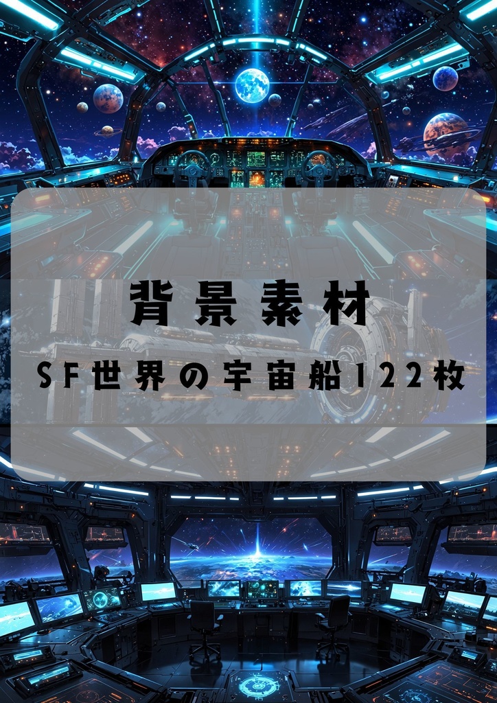 TRPG用背景セット：宇宙船内部パック（コックピット・廊下・ラウンジなど）