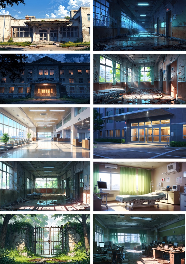 背景素材 現代風 病院背景161枚