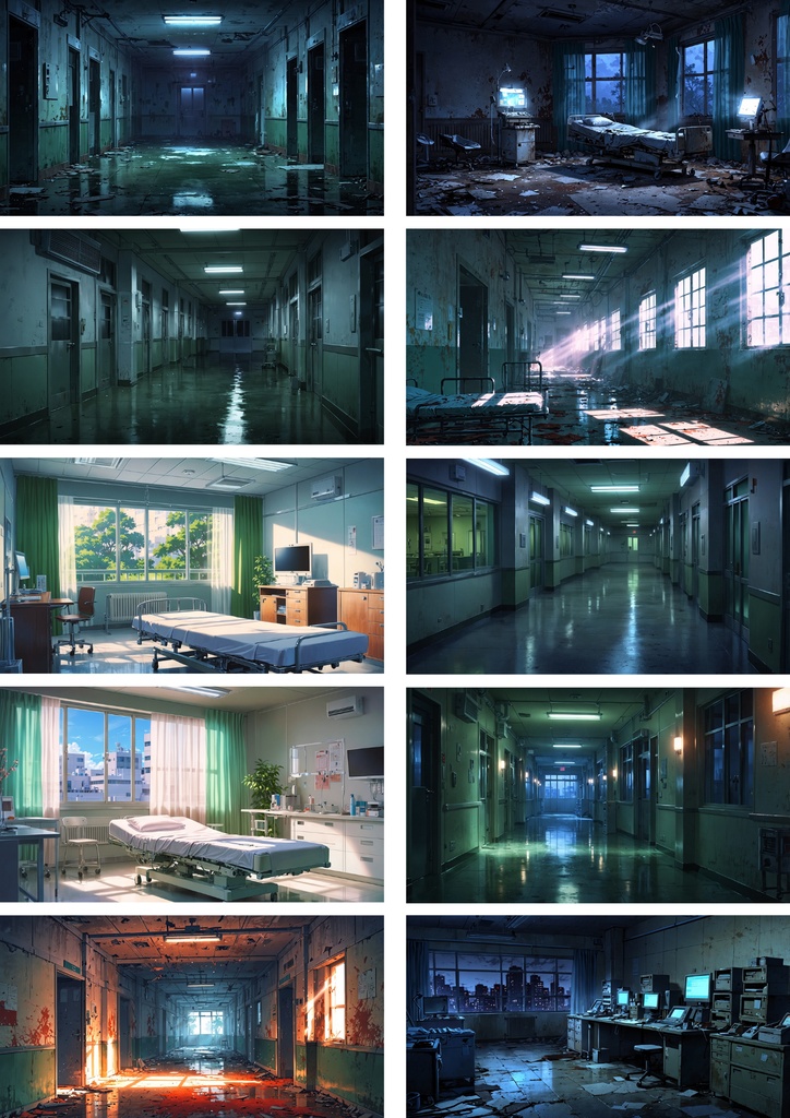 背景素材 現代風 病院背景161枚