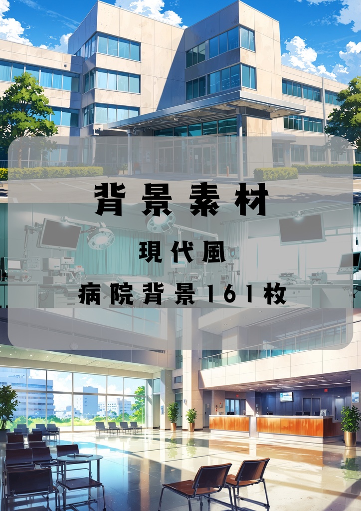背景素材 現代風　病院背景161枚