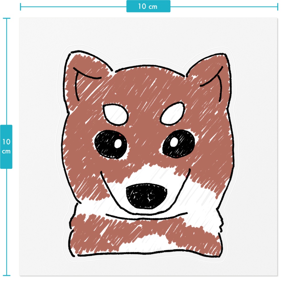 あゆしば赤 - クリアステッカー
