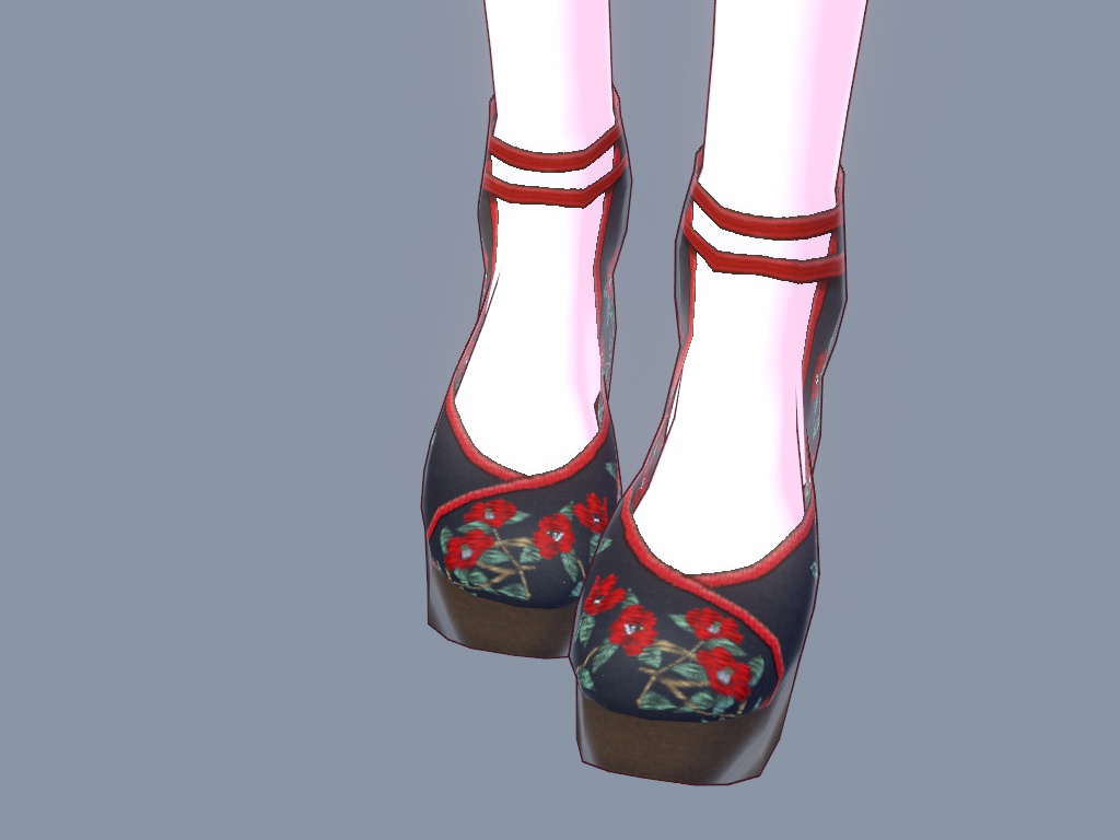 【無料】チャイナ風シューズ【VRoid用テクスチャ】
