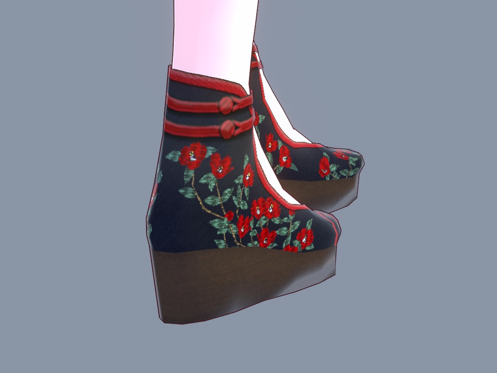 【無料】チャイナ風シューズ【VRoid用テクスチャ】