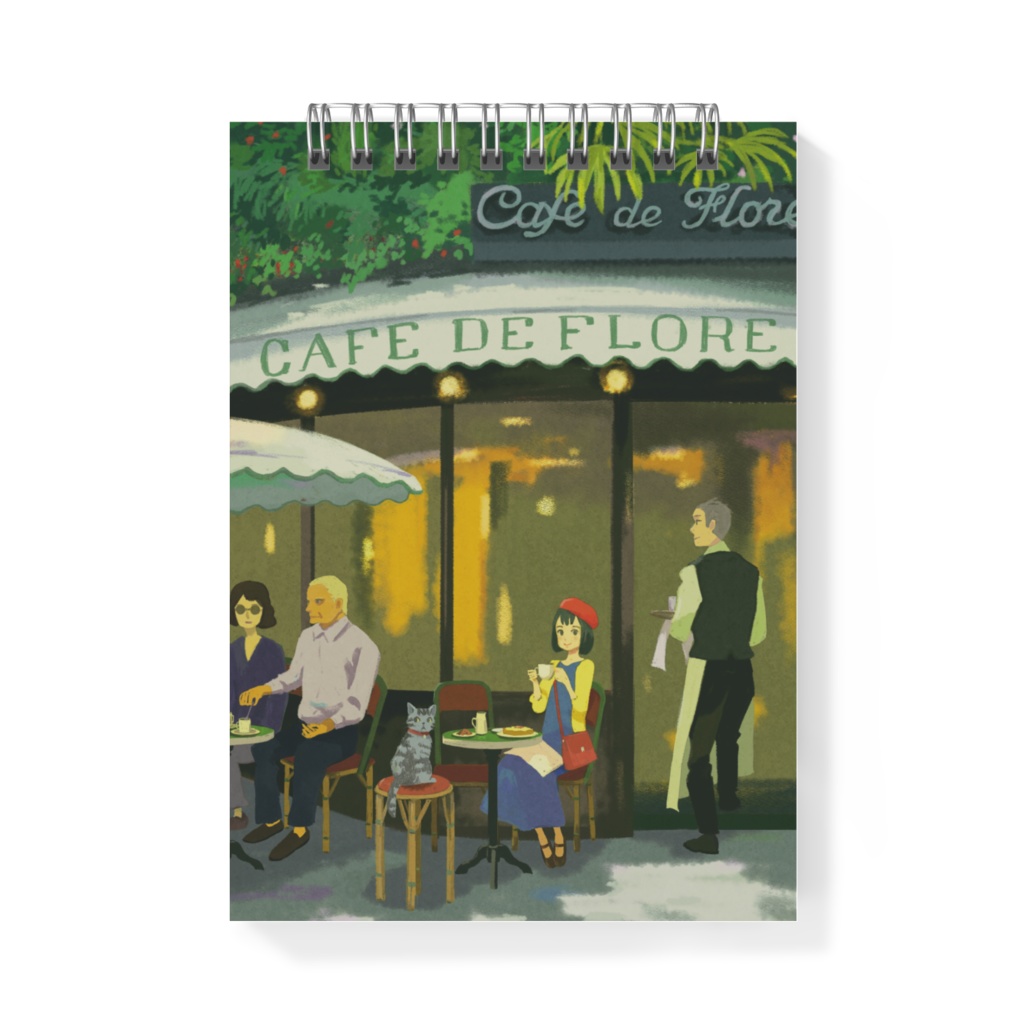 メモ帳「パリのカフェ」
