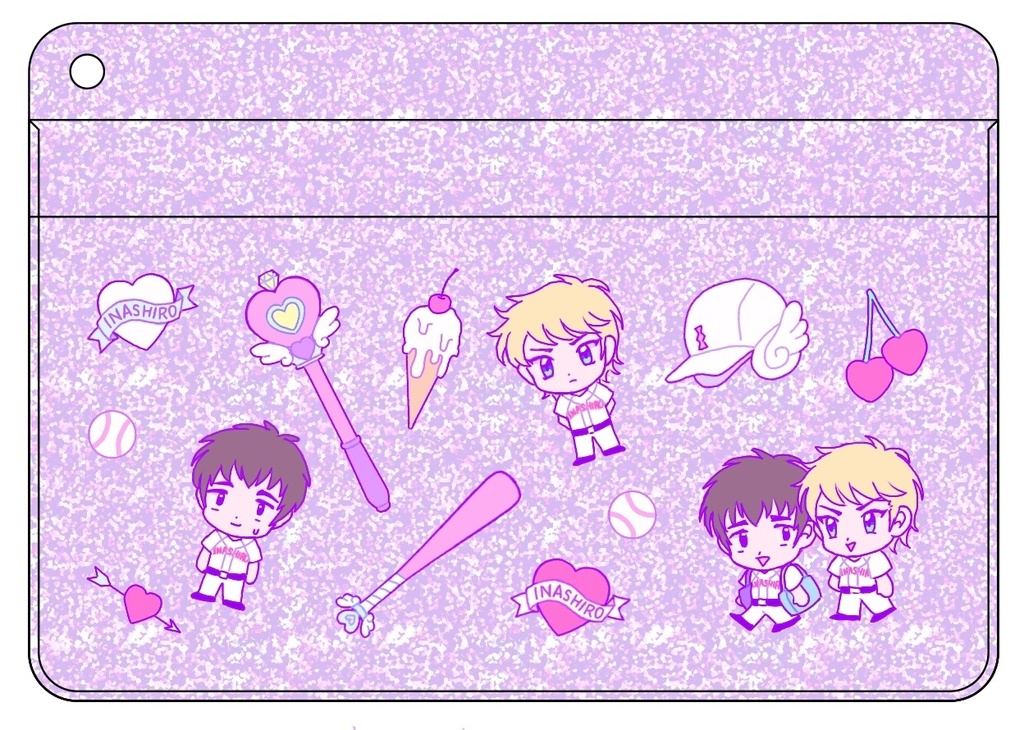 樹鳴グリッターパスケース