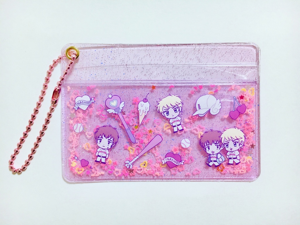 樹鳴グリッターパスケース