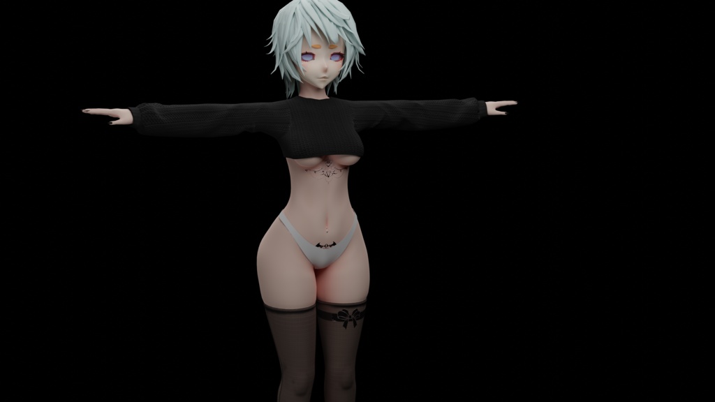 Fluffy Sweater Crop top ふわふわセータークロップトップ