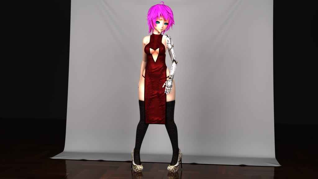 Red Cheongsam (chinese dress)