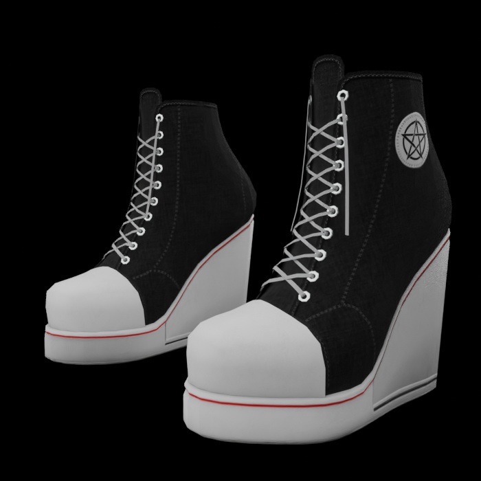 Gothic Sneaker Wedges