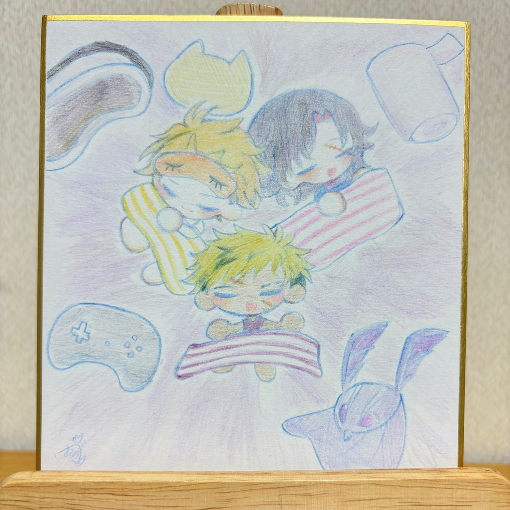 【非公式】Krysis 手描き色紙