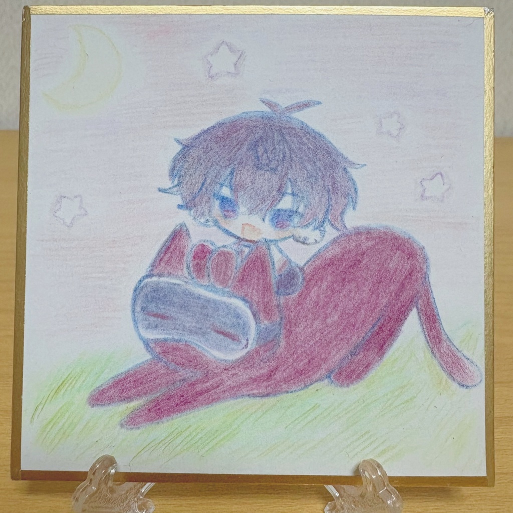 【非公式】佐伯イッテツ 手描き色紙