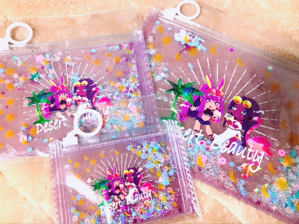 デザビュ グリッター入りキャンディスライダーポーチ