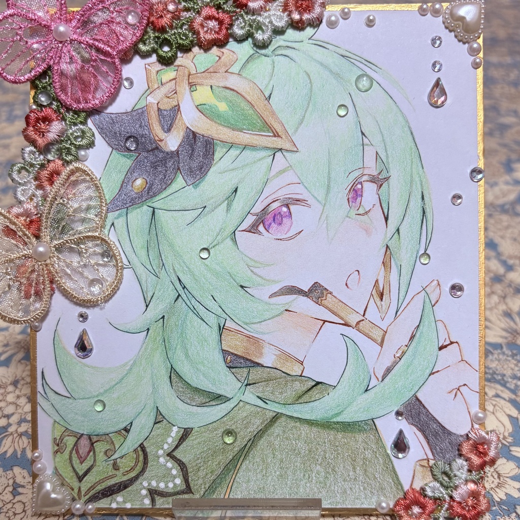 原神 コレイ 色紙 手描きイラスト