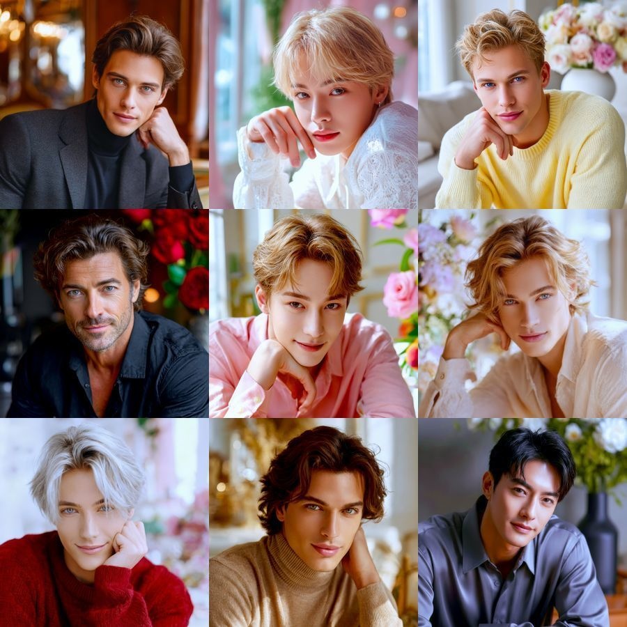 【4K高画質】イケメン／ケーキ編 壁紙セット（10枚）【スマホ専用】