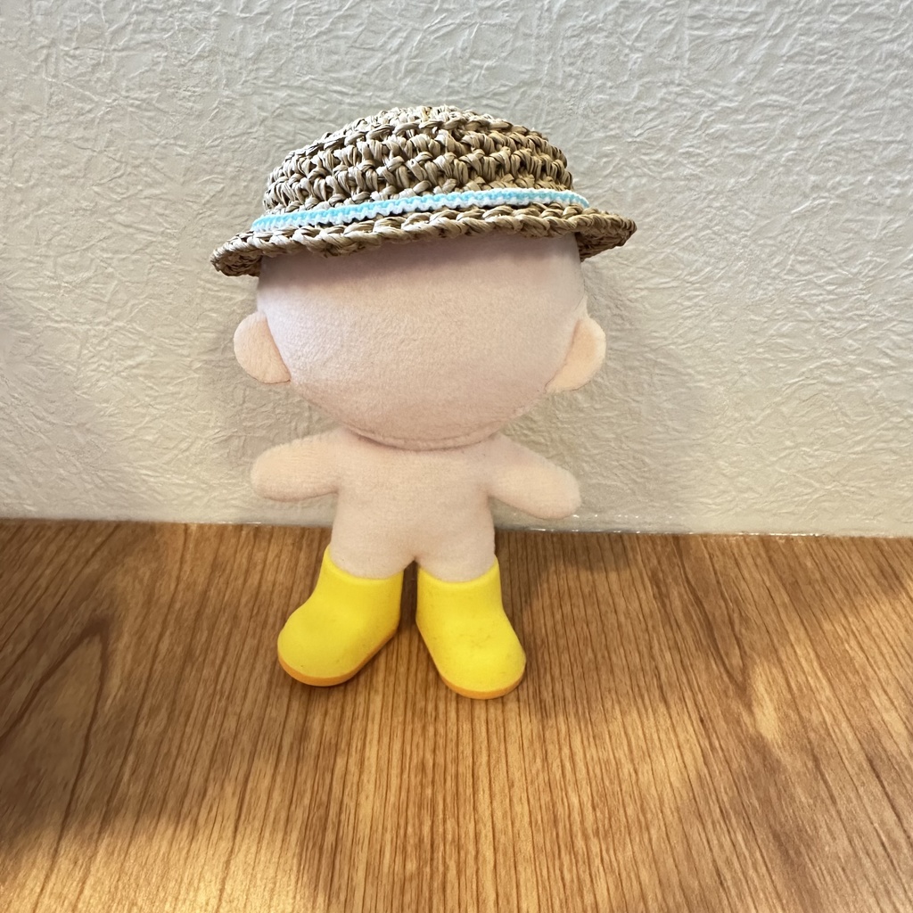 カンカン帽 ライトブラウン