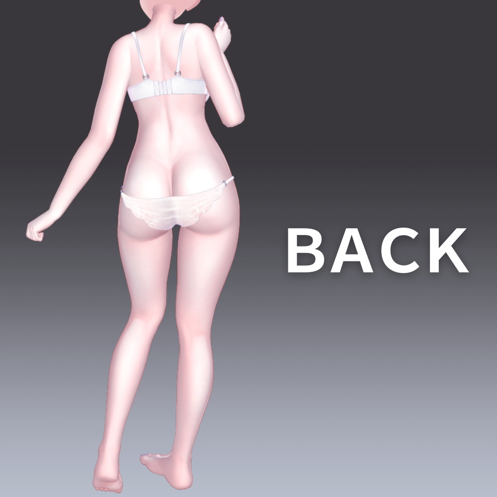 汎用 透き通るような陶器肌 白肌 lilToonプリセット マテリアル設定