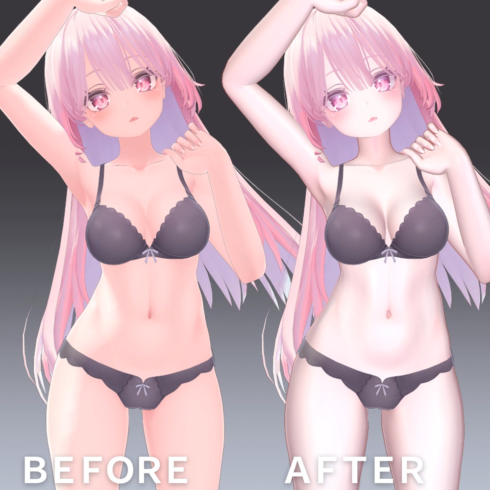 ✨セール中✨汎用 リアルな白肌 lilToonプリセット マテリアル設定