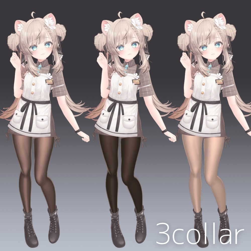 マヌカ タイツ用マテリアル3種+タイツの質感ノーマルマップ