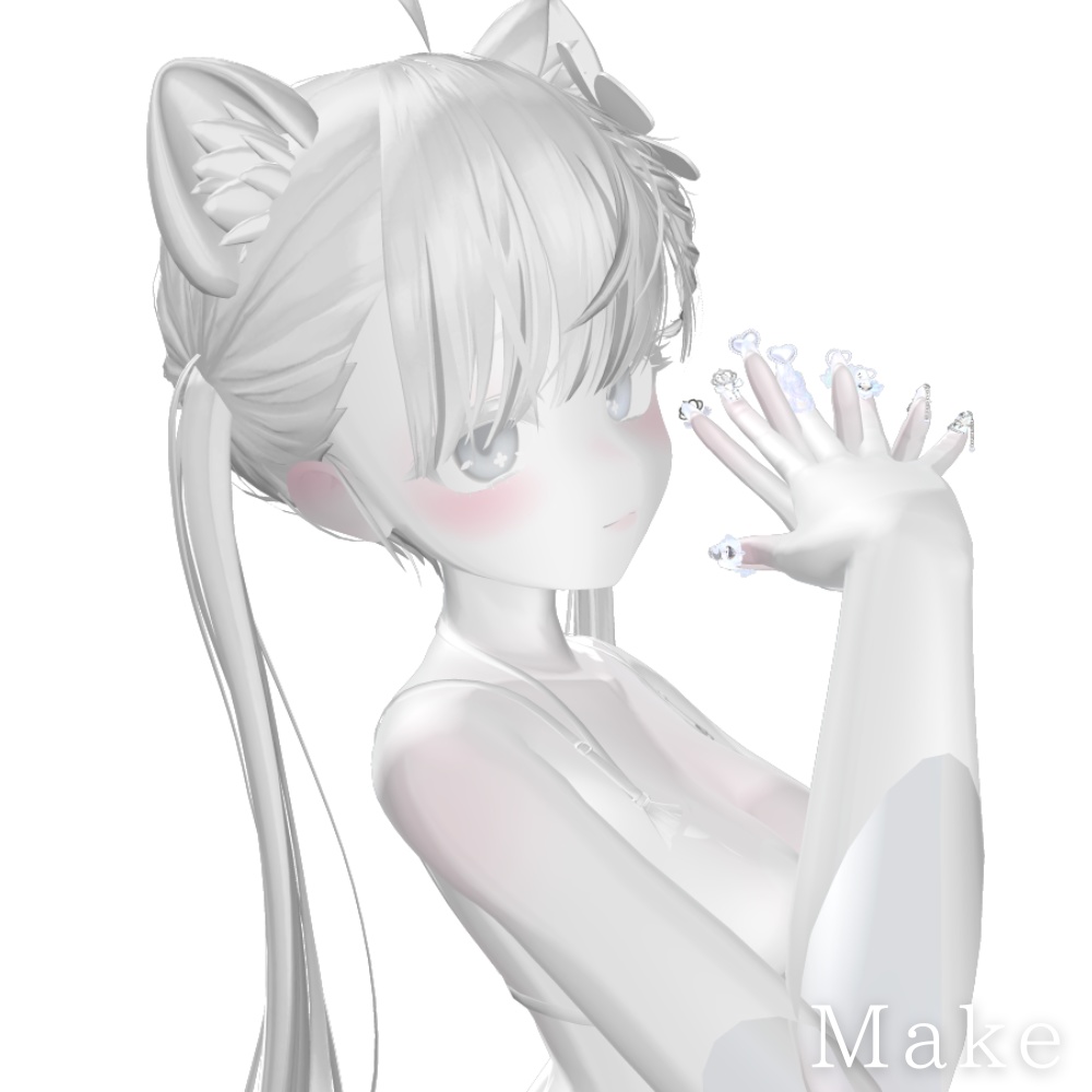 ✨セール中✨マヌカ 白改変用lilToonプリセット マテリアル設定+メイク