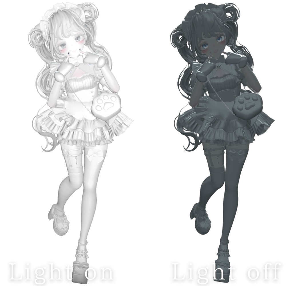 ✨セール中✨マヌカ 白改変用lilToonプリセット マテリアル設定+メイク