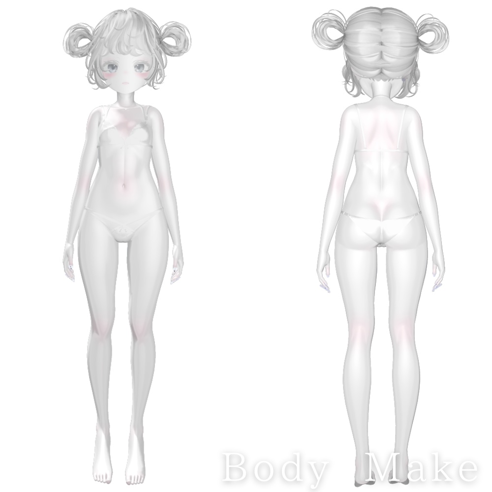 ✨セール中✨マヌカ 白改変用lilToonプリセット マテリアル設定+メイク