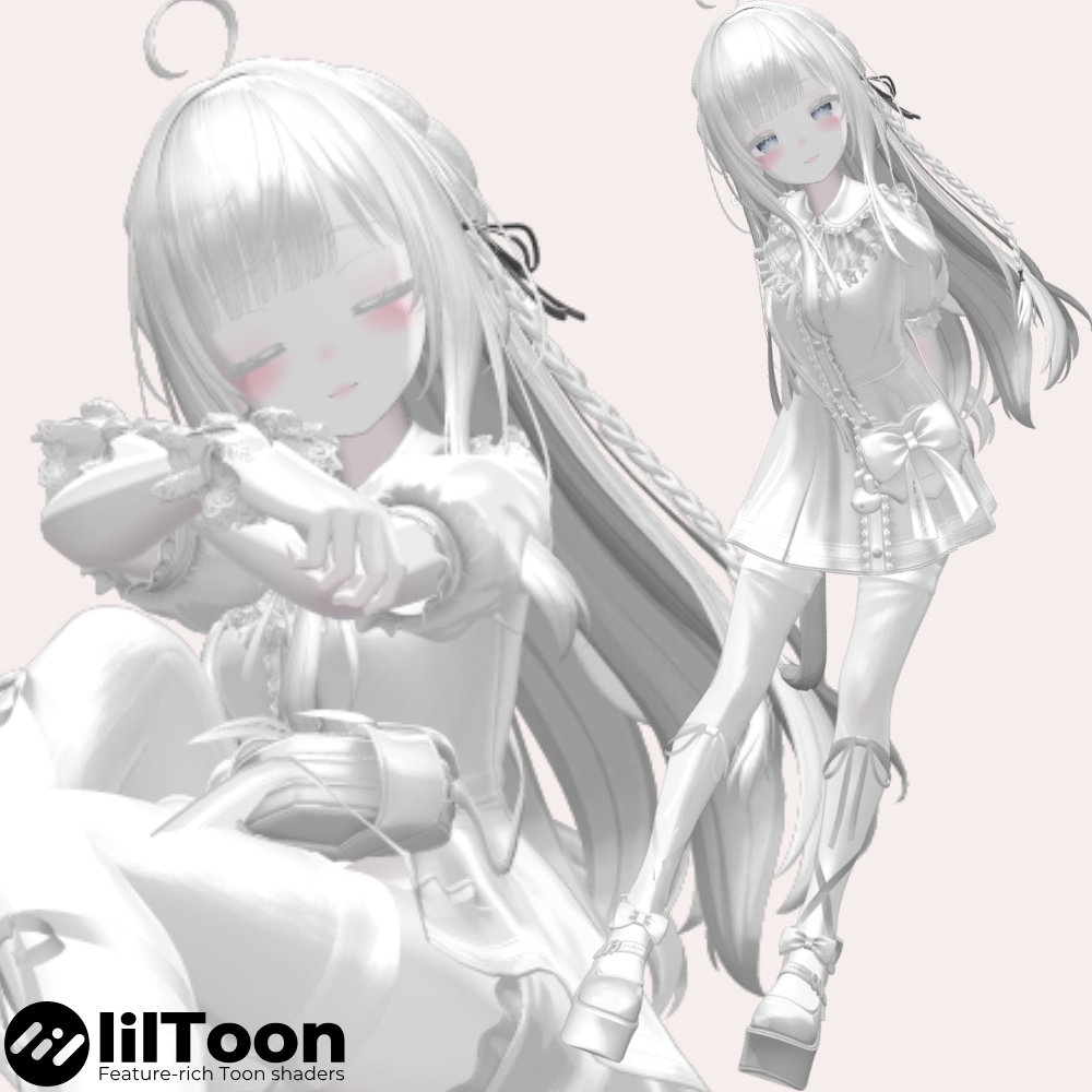 汎用 白リム改変用lilToonプリセット マテリアル設定