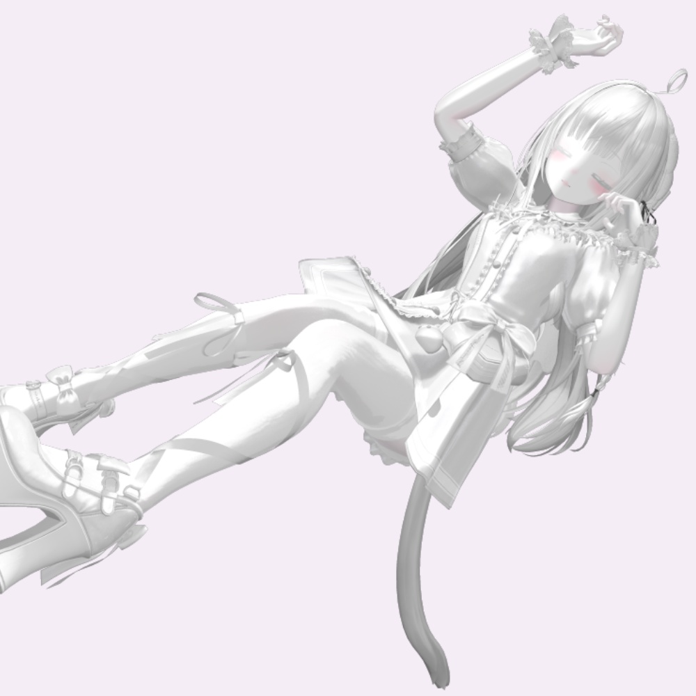 しなの 白改変用lilToonプリセット マテリアル設定+メイク