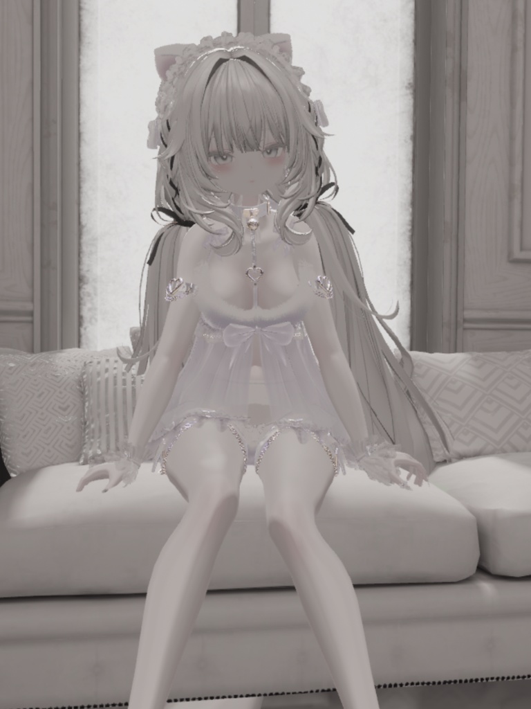 ルルネ 白改変用lilToonプリセット マテリアル設定+メイク