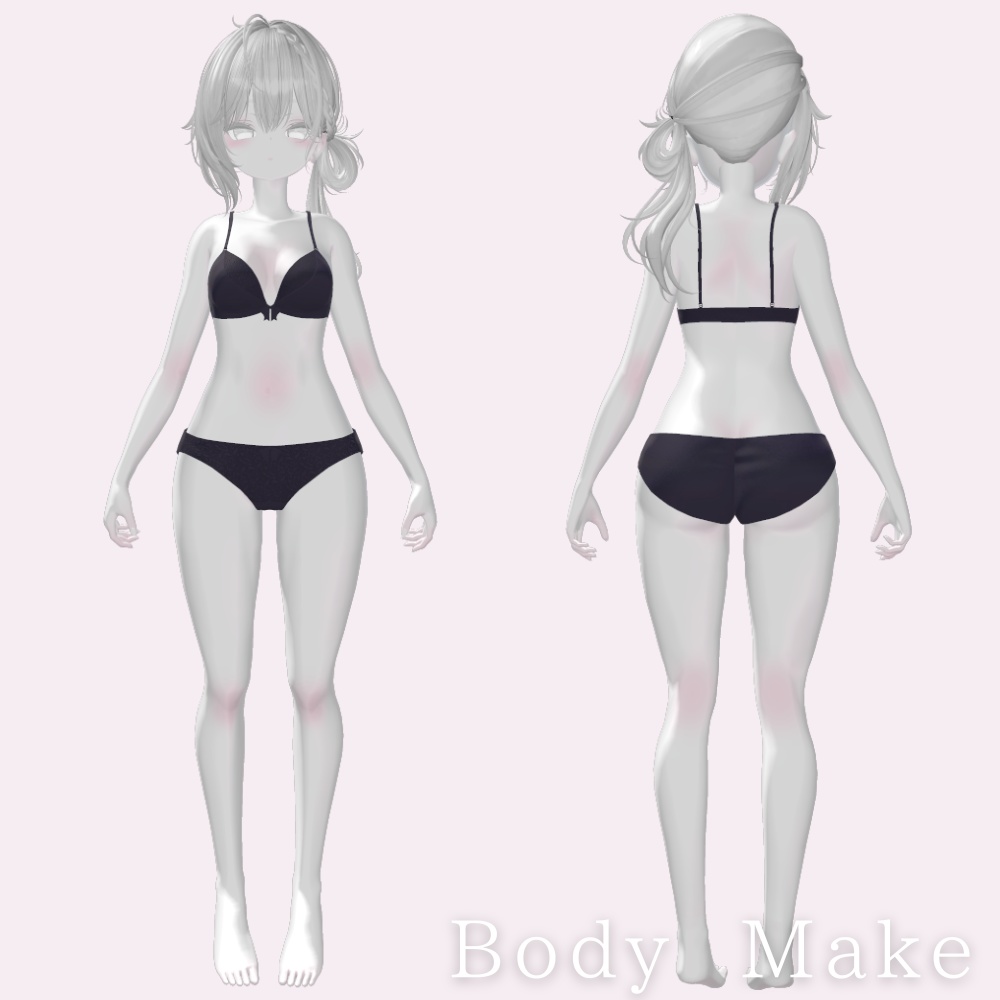 ルルネ 白改変用lilToonプリセット マテリアル設定+メイク