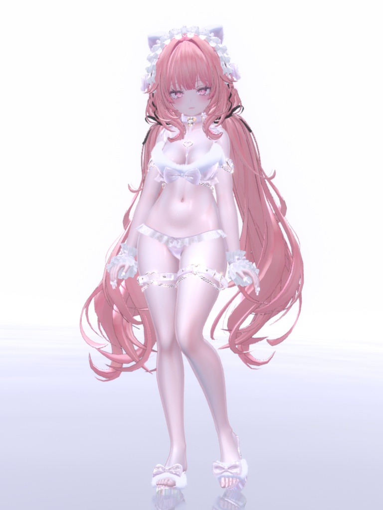 汎用 透明感のある きらツヤ肌 白肌 lilToonプリセット マテリアル設定