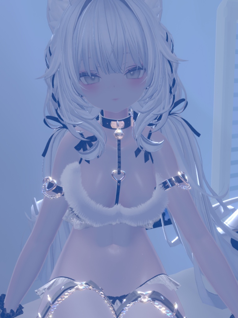 汎用 透明感のある きらツヤ肌 白肌 lilToonプリセット マテリアル設定