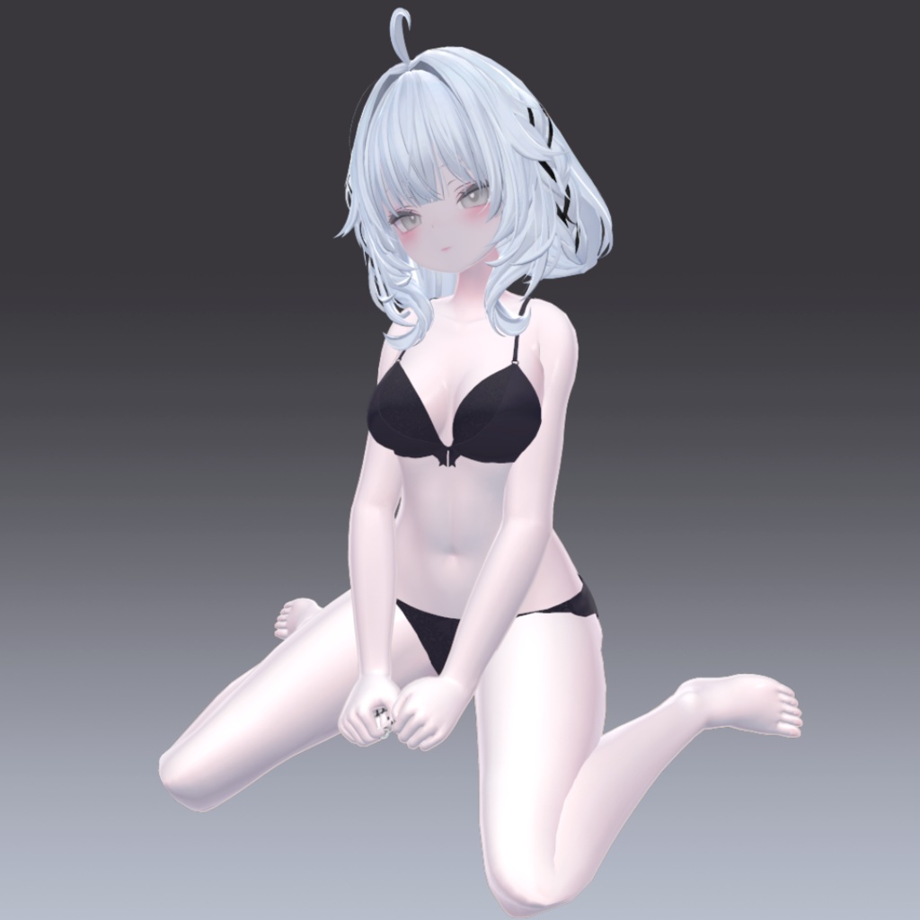 汎用 透明感のある きらツヤ肌 白肌 lilToonプリセット マテリアル設定