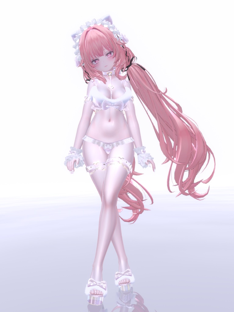 汎用 透明感のある きらツヤ肌 白肌 lilToonプリセット マテリアル設定