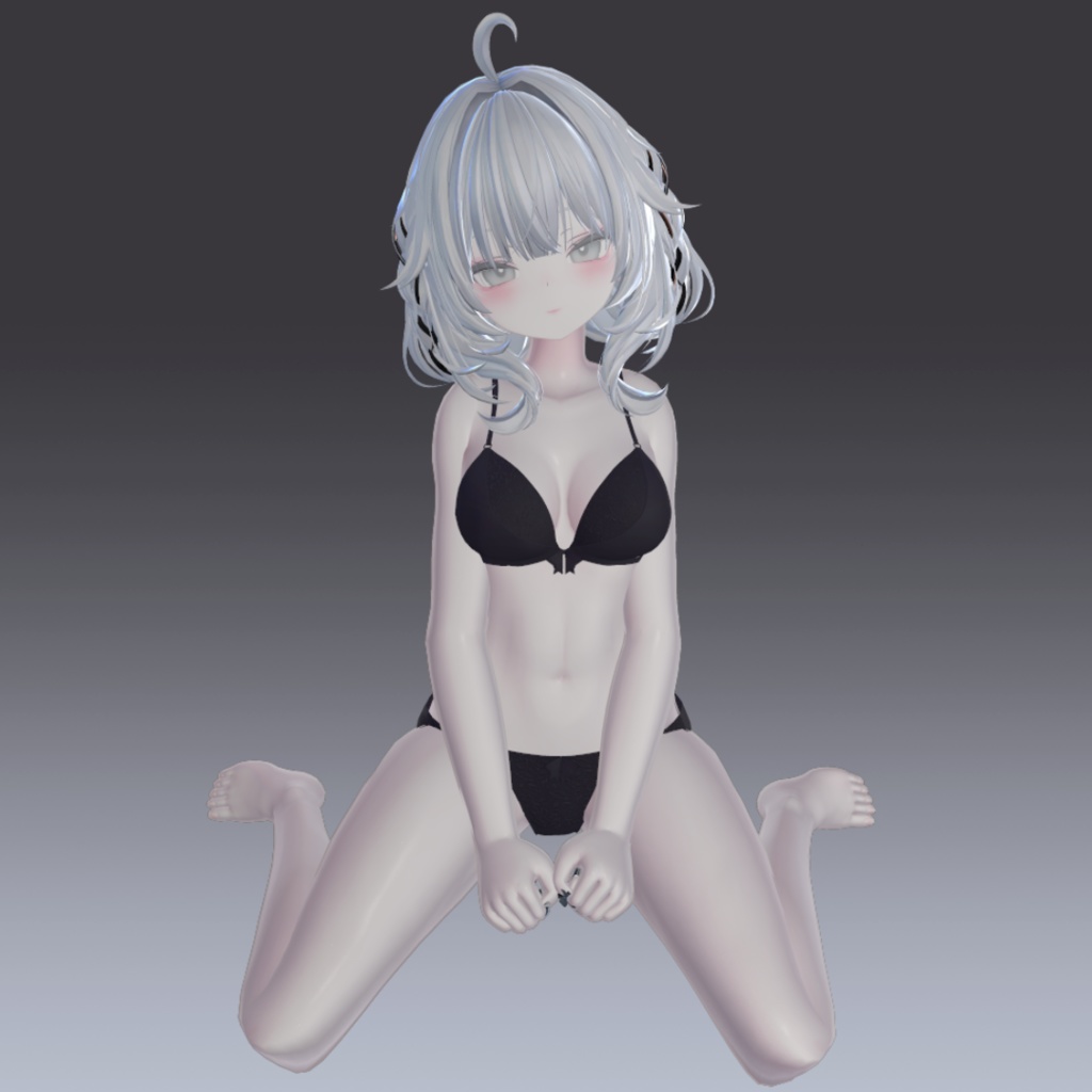 汎用 透明感のある きらツヤ肌 白肌 lilToonプリセット マテリアル設定