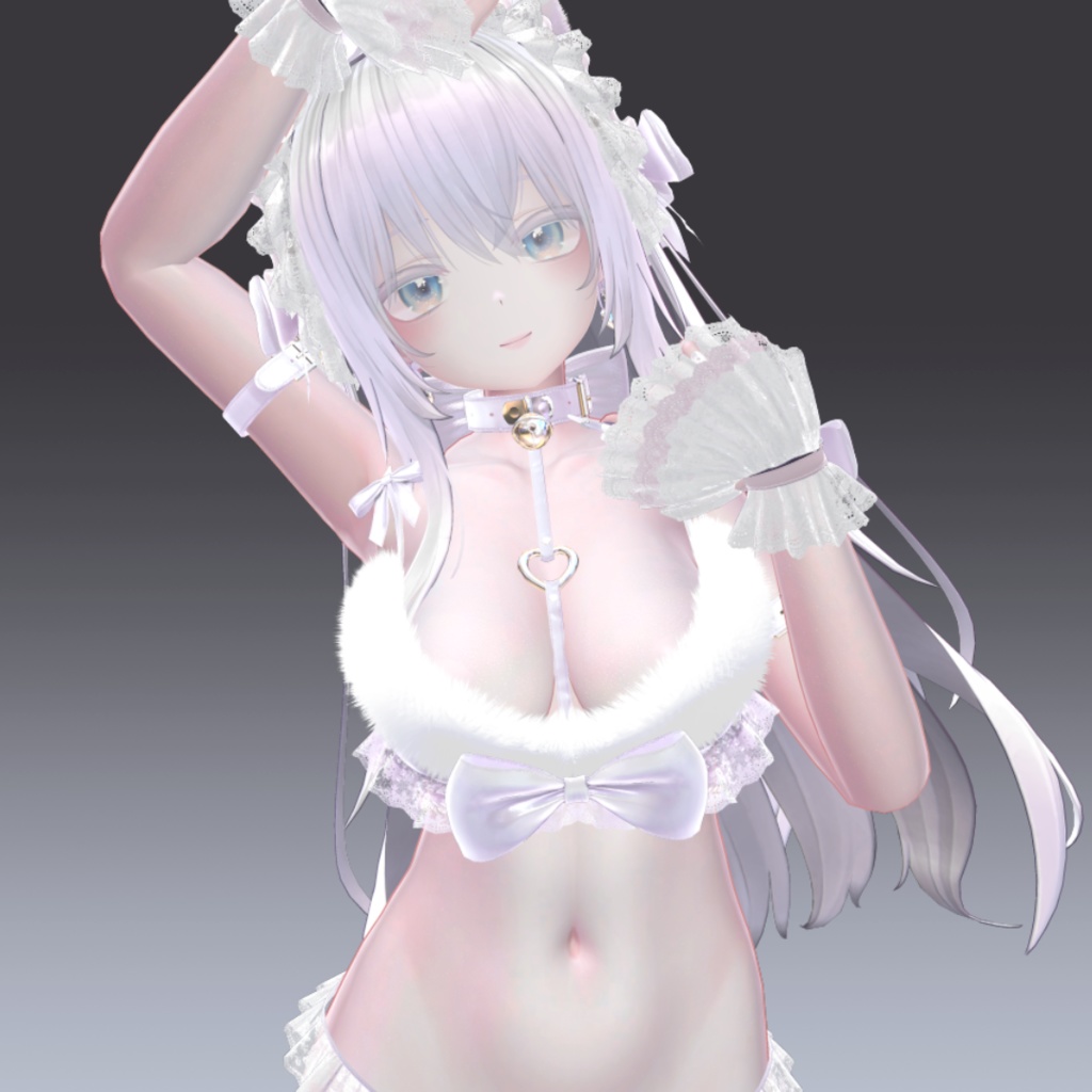 汎用 透明感のある きらツヤ肌 白肌 lilToonプリセット マテリアル設定