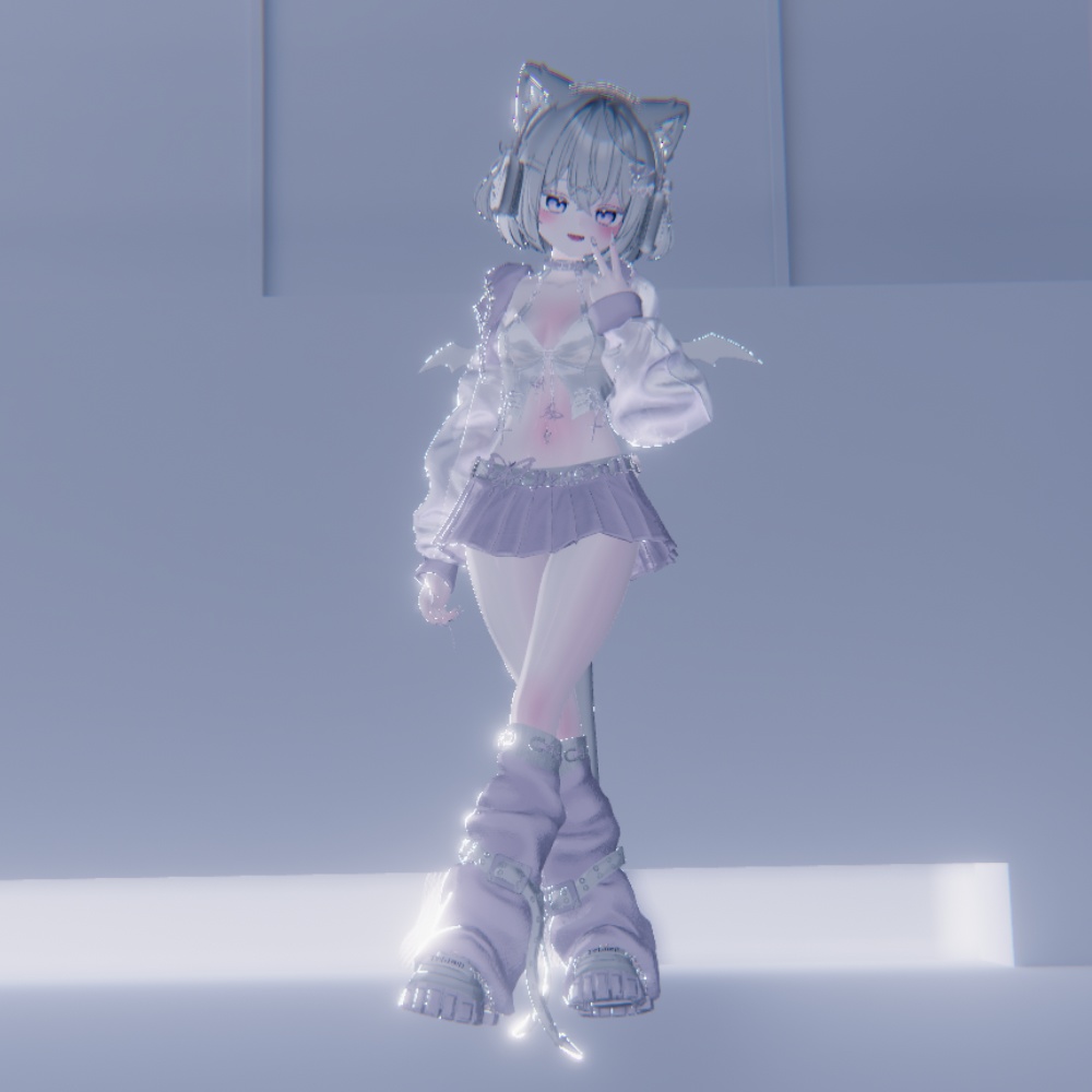 ショコラ 白改変用lilToon マテリアル+メイク