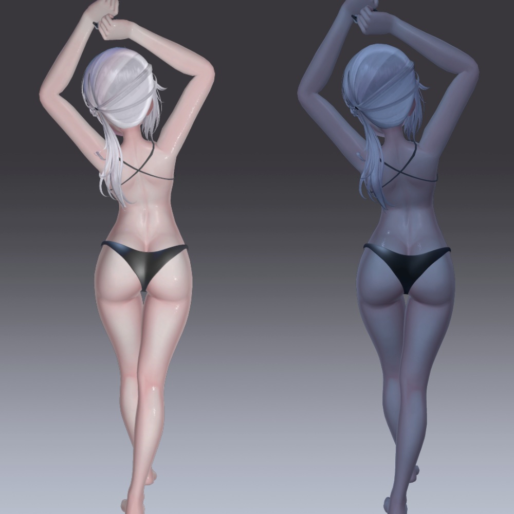 汎用 リアルグロウスキン lilToonプリセット マテリアル設定