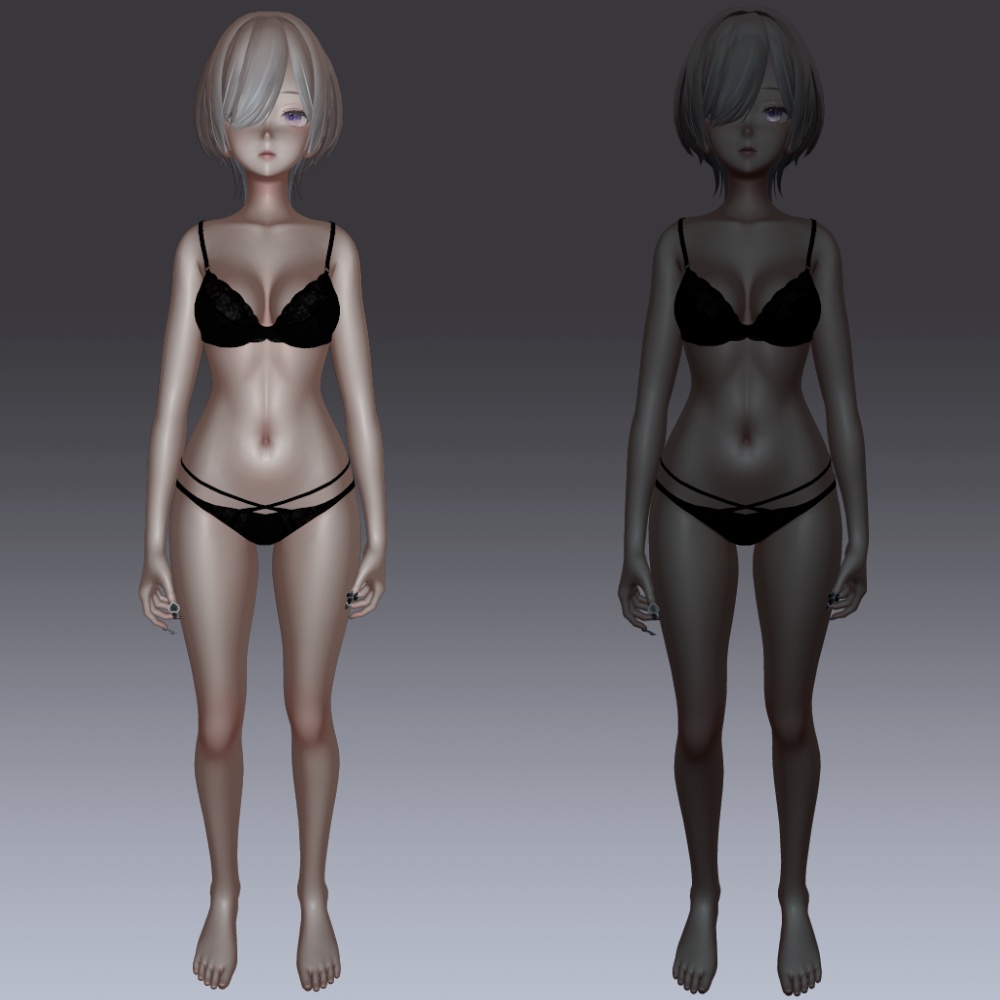 汎用 黒リム lilToonプリセット マテリアル設定