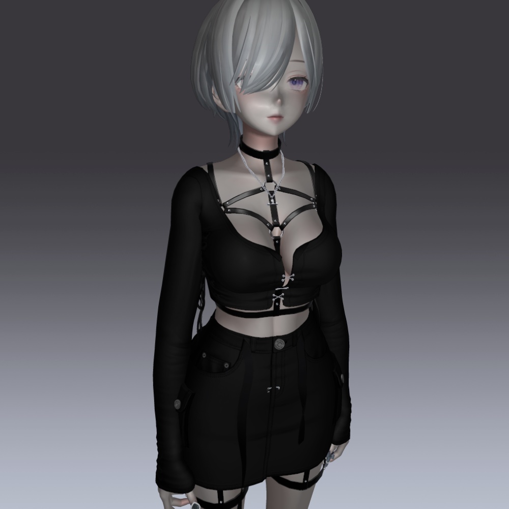 汎用 黒リム lilToonプリセット マテリアル設定