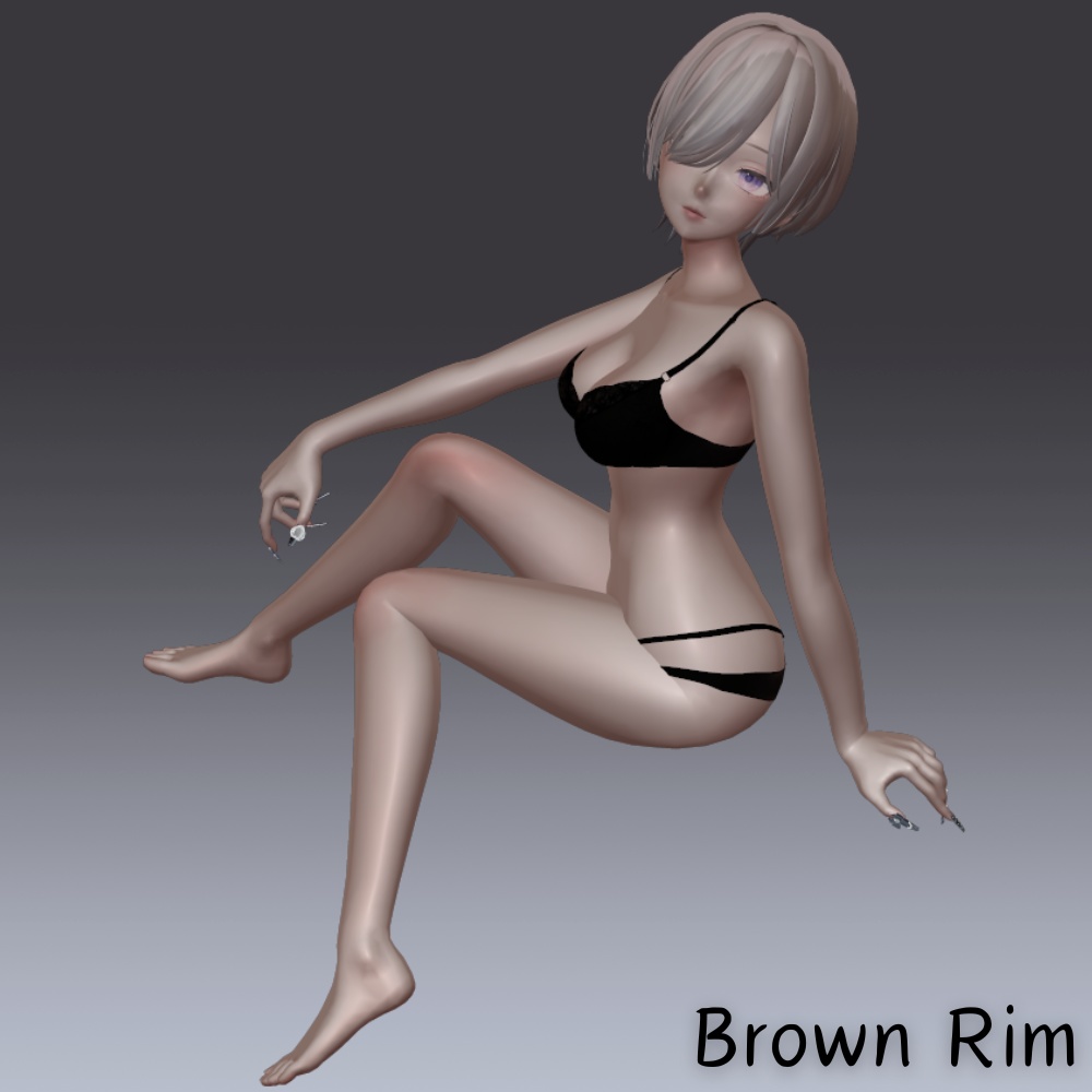 汎用 黒リム lilToonプリセット マテリアル設定