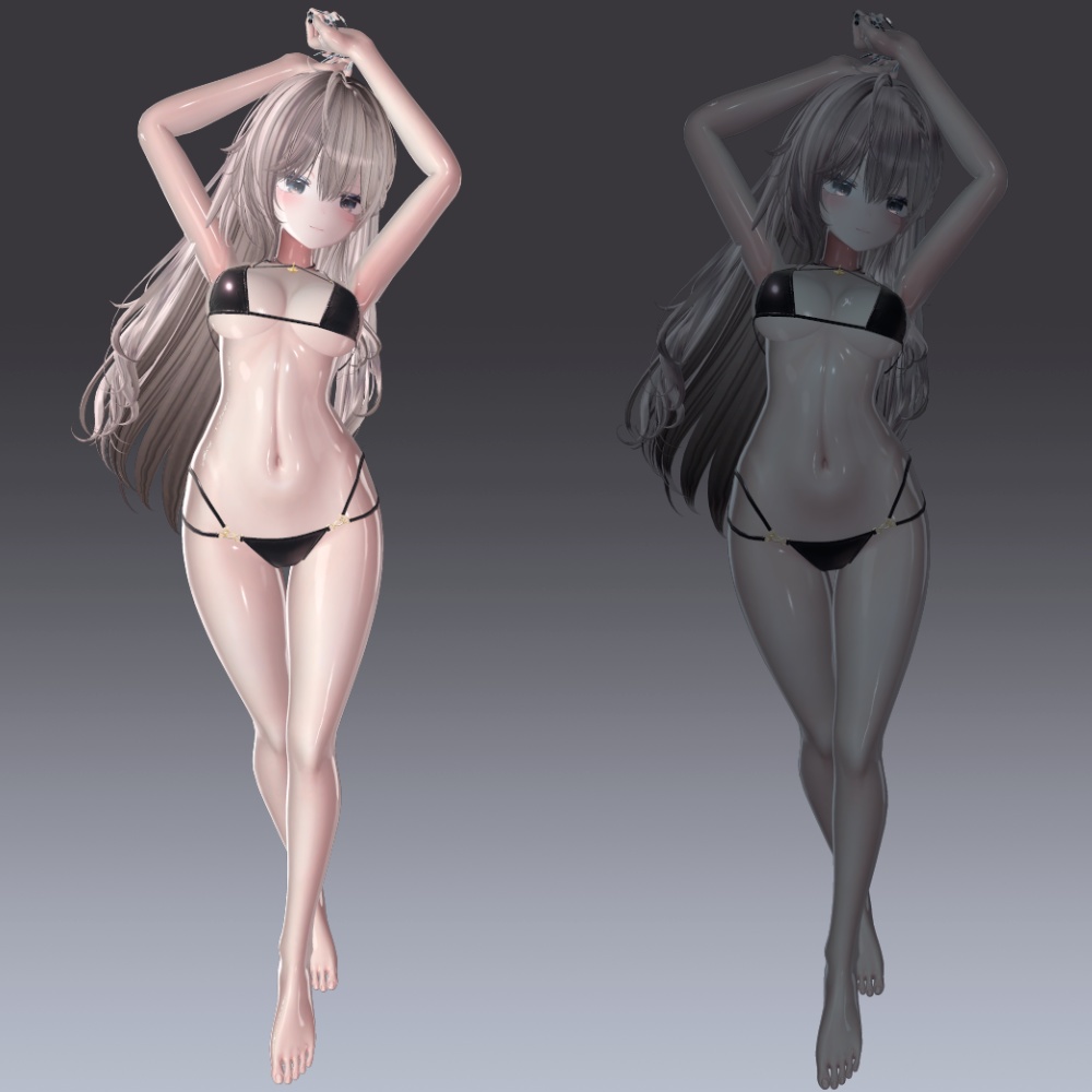 汎用 ぬるてか肌 lilToonプリセット マテリアル設定