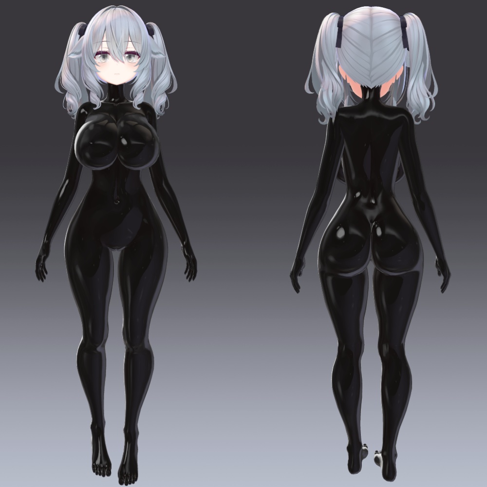 汎用 ラバースーツ風 ボディペイント lilToonプリセット マテリアル設定