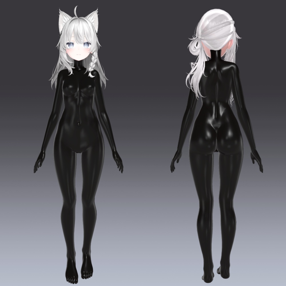 汎用 ラバースーツ風 ボディペイント lilToonプリセット マテリアル設定