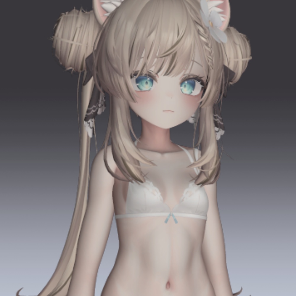 汎用 マットな質感 lilToonプリセット マテリアル設定 肌/髪/服